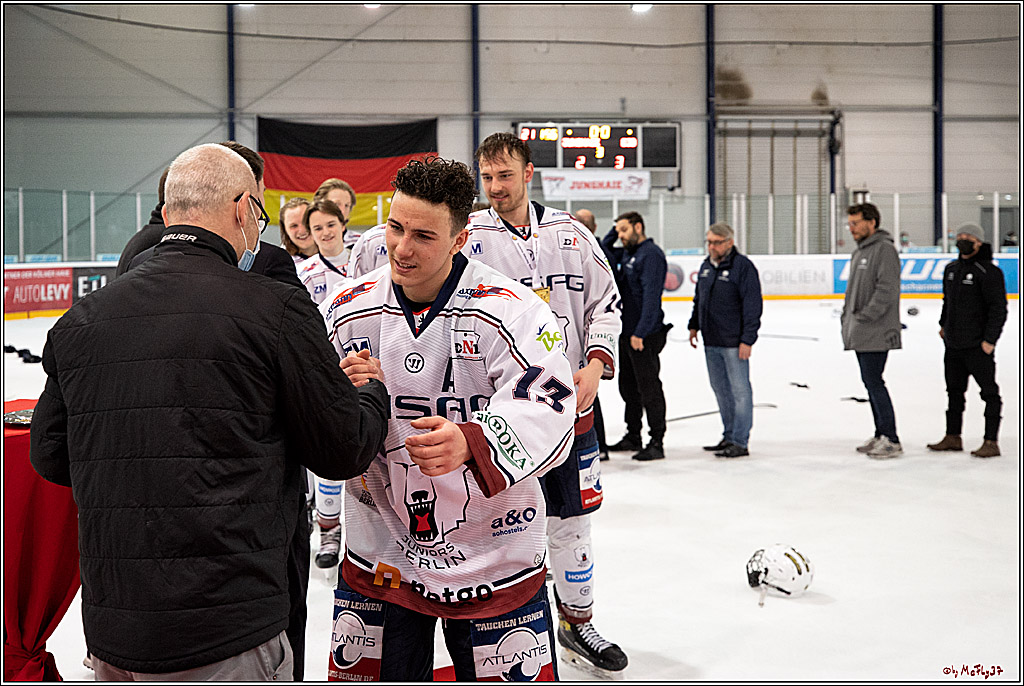 U20-DNL Meisterschaftsfinale;  Koelner Junghaie - Eisbaeren Juniors Berlin; Koeln, 27.03.2022